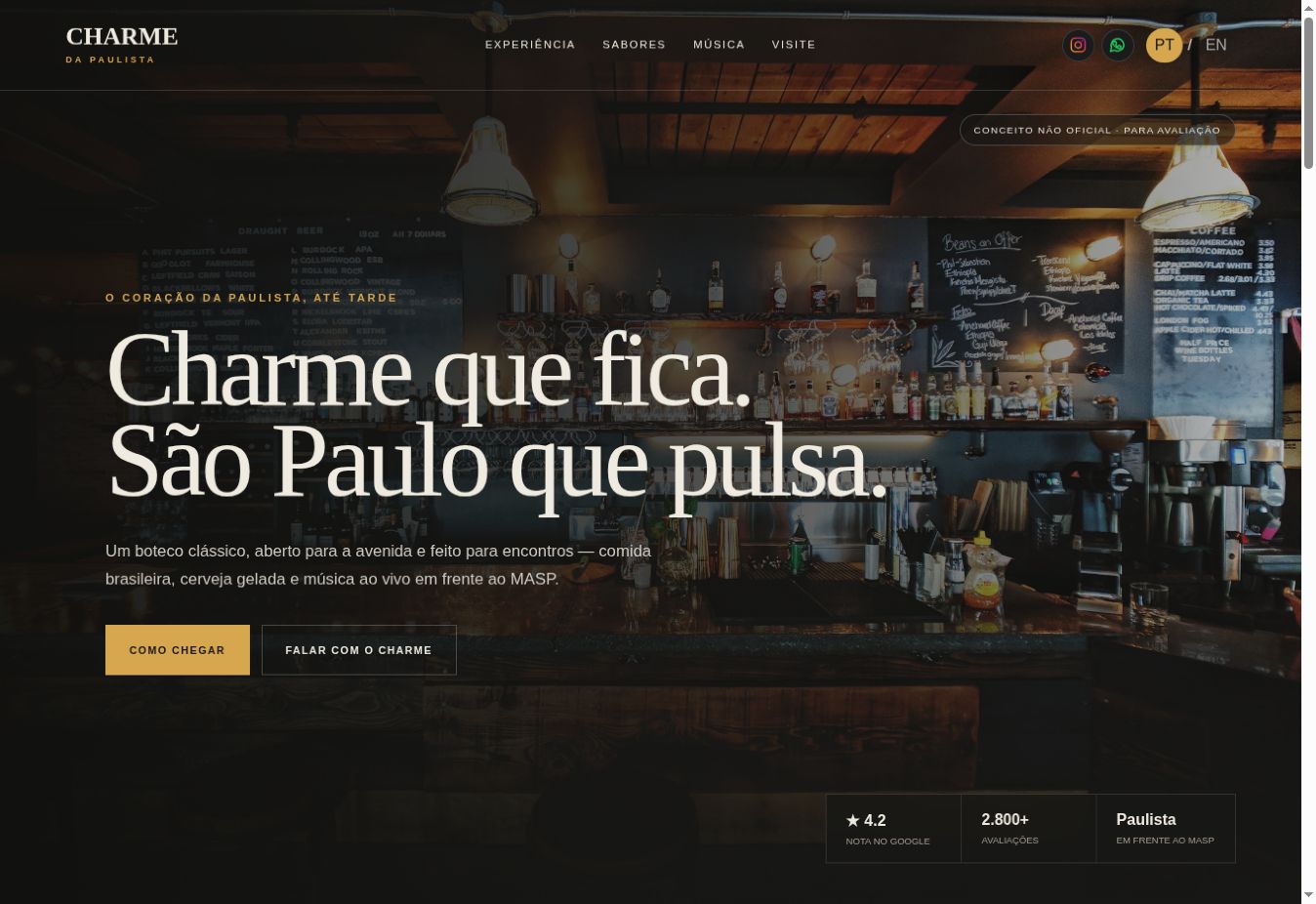 Charme da Paulista — Projeto demonstrativo